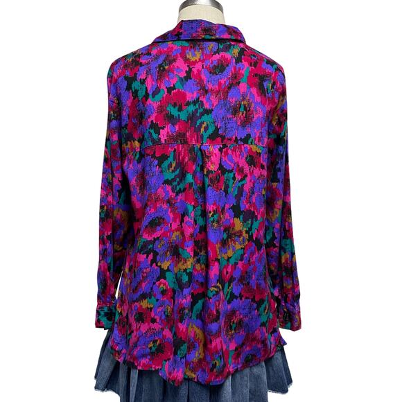 Vintage Motherhood Womens Abstract Printed Button Front Shirt - Picture 8 of 8